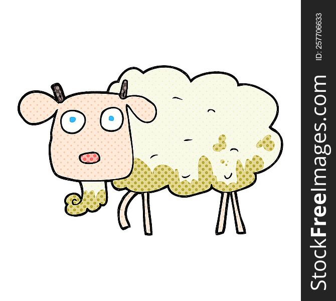 Cartoon Muddy Goat