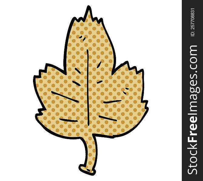 Cartoon Doodle Leaf