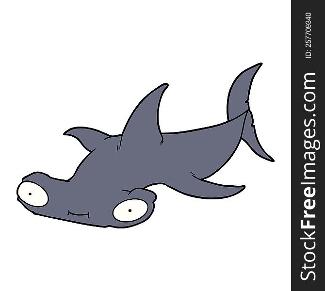 cartoon hammerhead shark. cartoon hammerhead shark