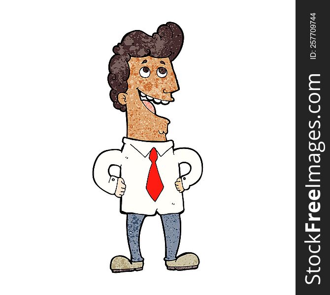 cartoon businessman