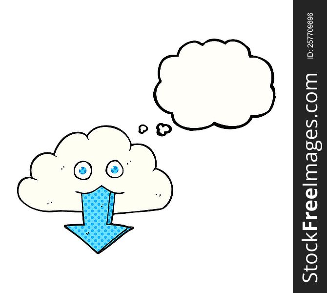 freehand drawn thought bubble cartoon download from the cloud