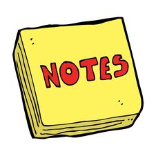 Cartoon Notes Pad Royalty Free Stock Images