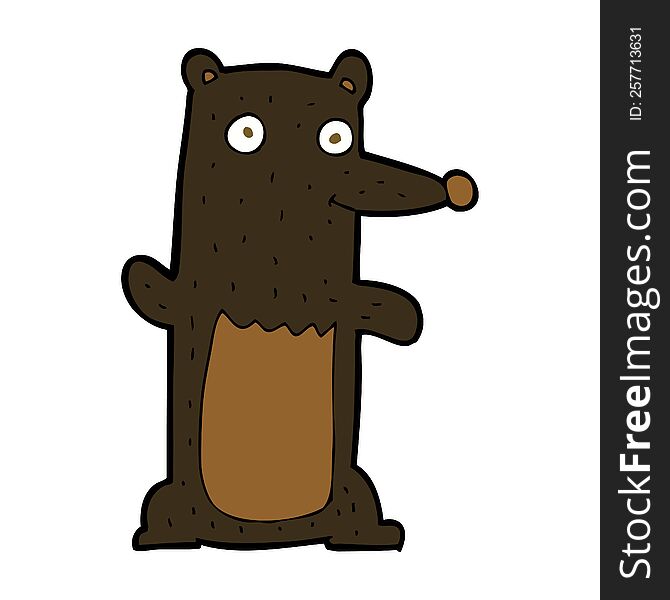 Cartoon Black Bear