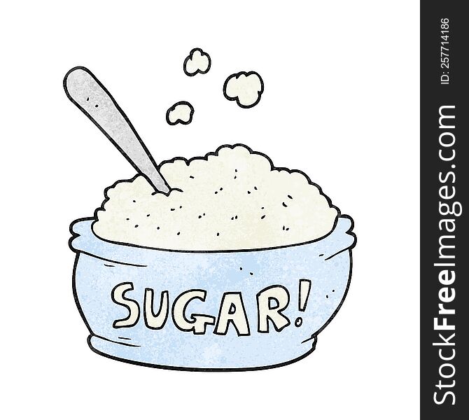Textured Cartoon Sugar Bowl