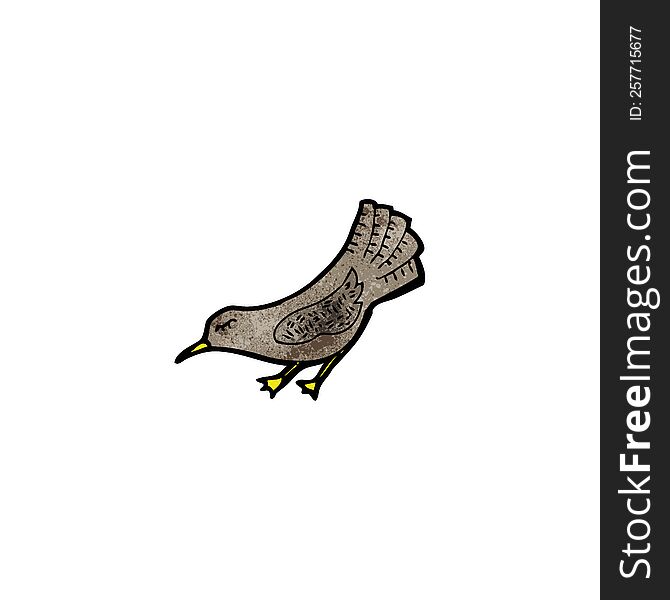 cartoon blackbird