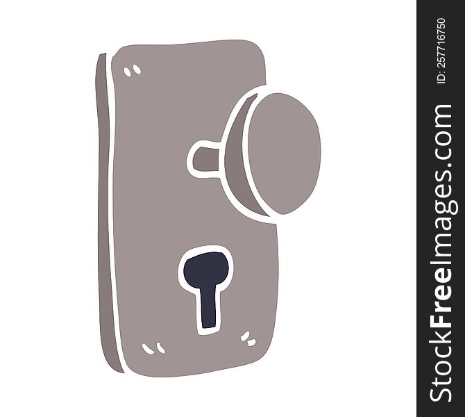 Cartoon Doodle Door Handle