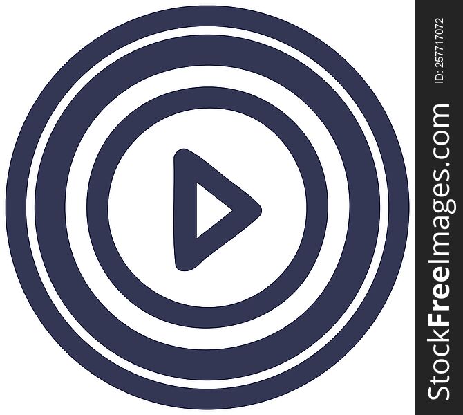 play button circular icon symbol