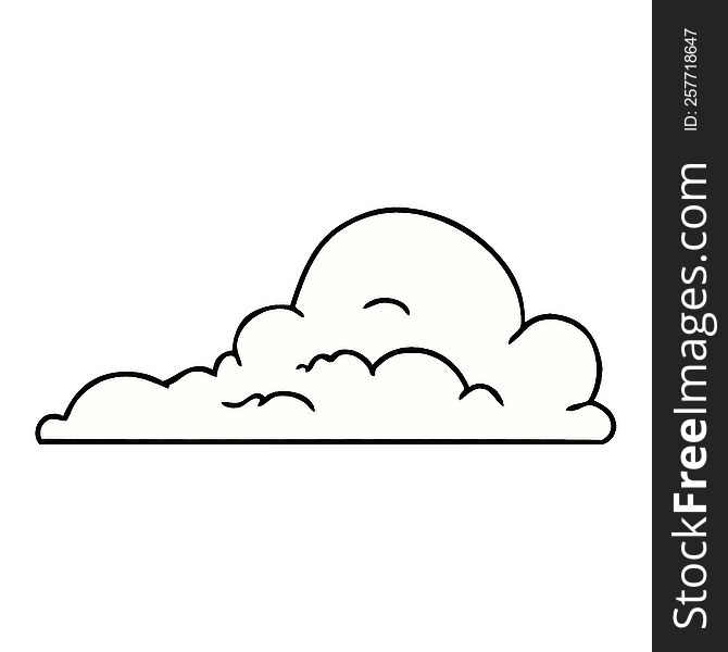 hand drawn cartoon doodle of white large clouds