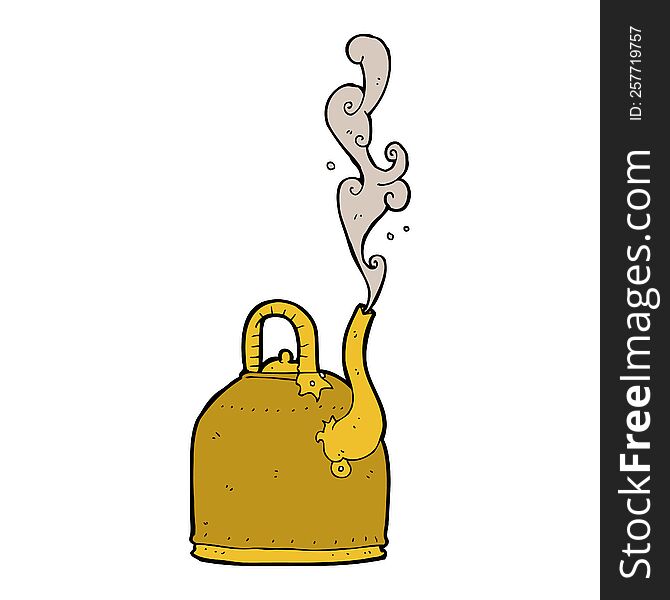 old iron kettle cartoon