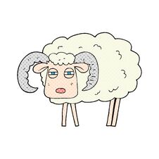 Cartoon Ram Royalty Free Stock Image
