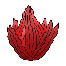 Free Quirky Gradient Shaded Cartoon Sea Weed Royalty Free Stock Image - 257723006