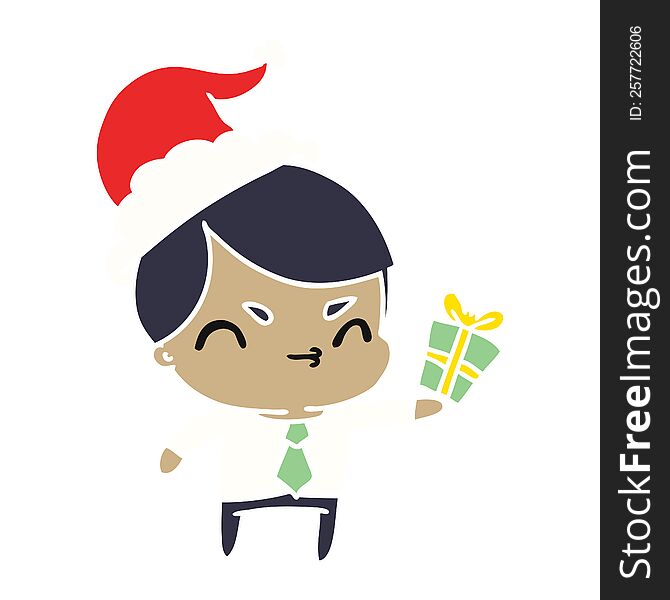 Christmas Cartoon Of Kawaii Boy