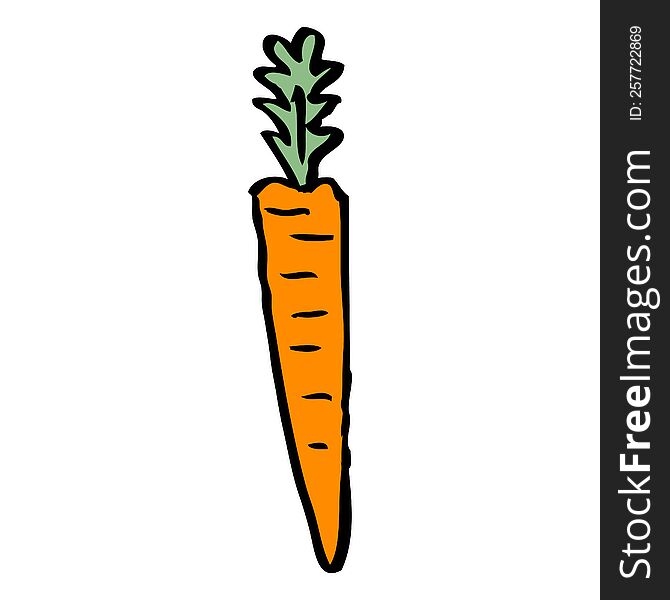 cartoon doodle doodled carrot