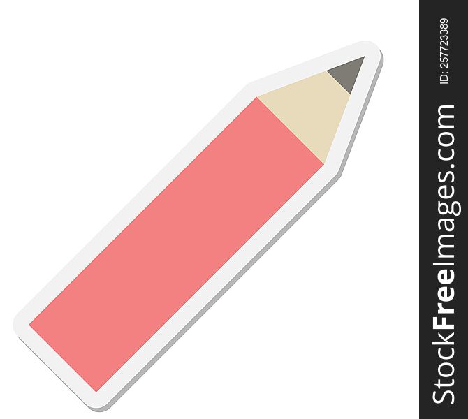 pencil sticker