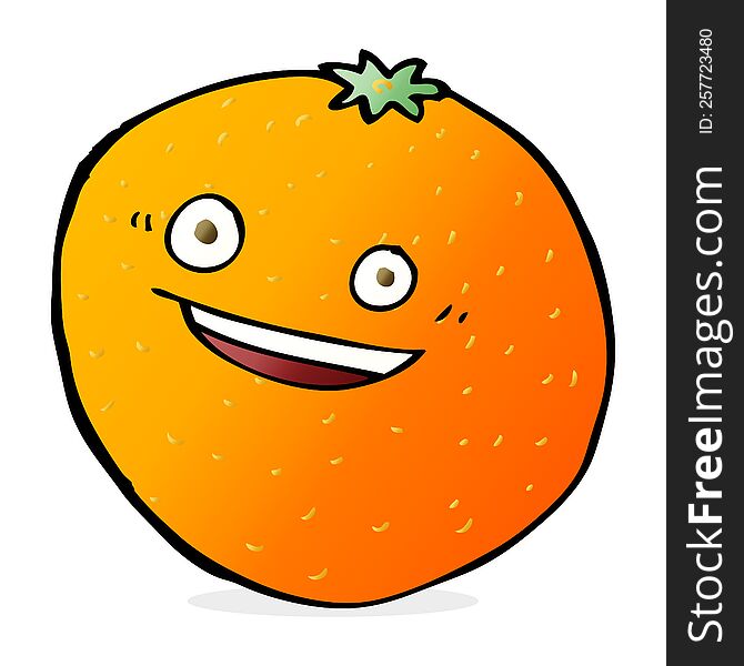 Happy Cartoon Orange