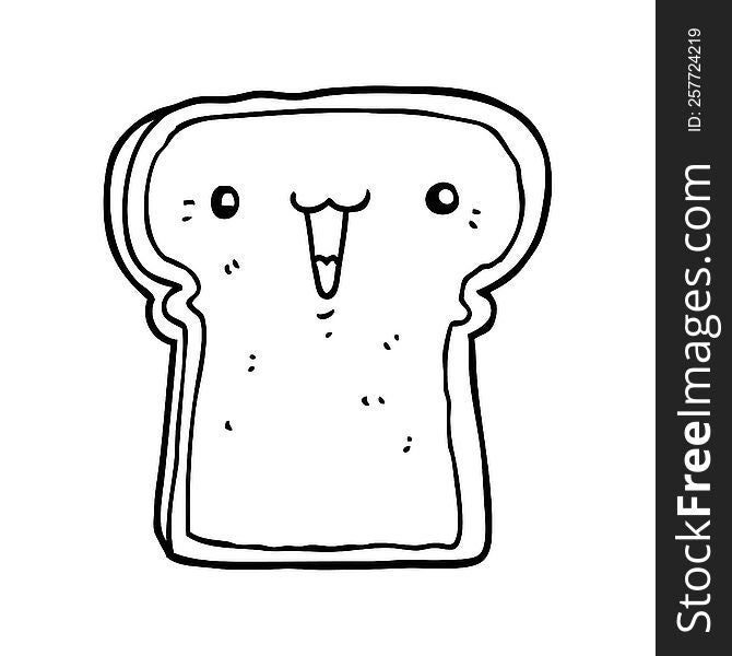 Cute Cartoon Toast