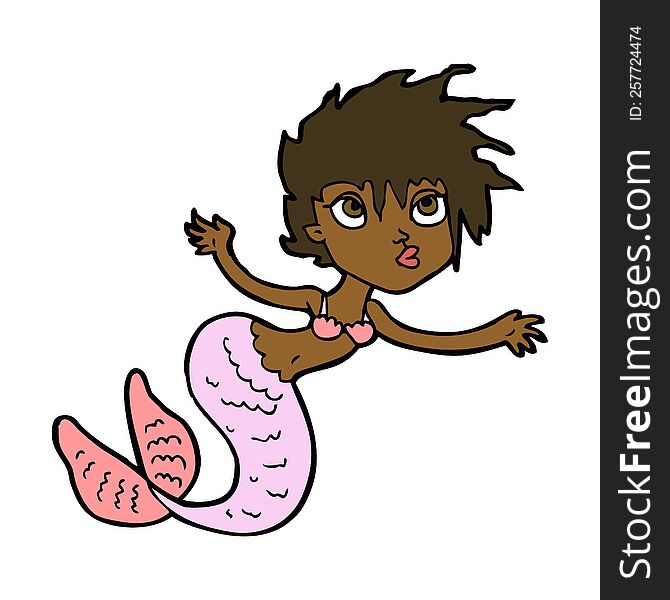 cartoon mermaid