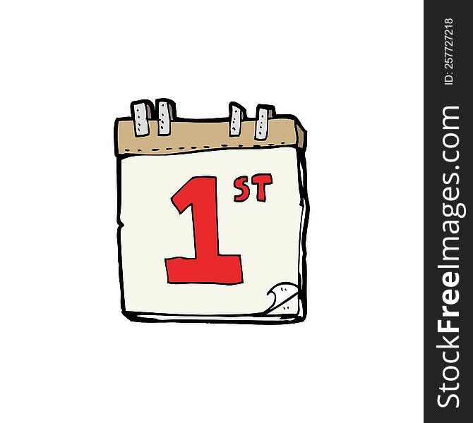 cartoon calendar