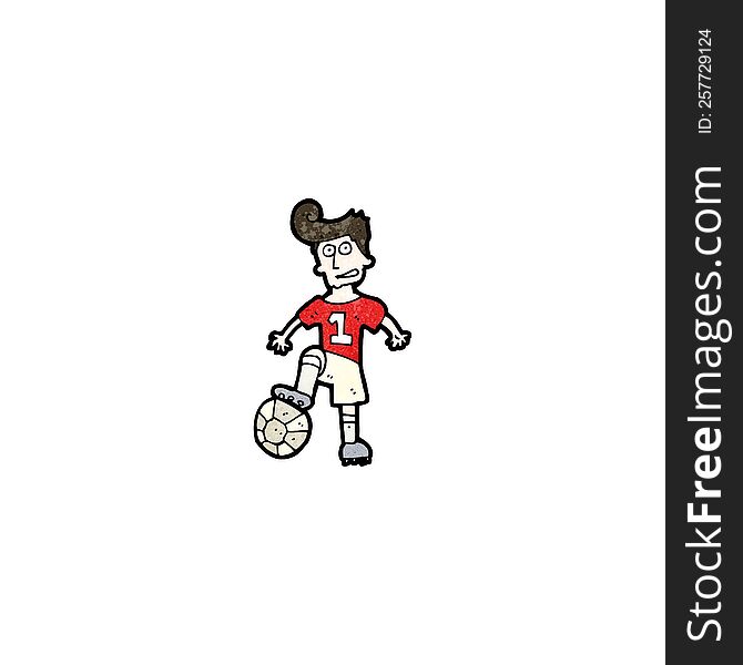 cartoon soccer player