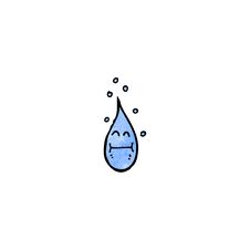Cartoon Raindrop Stock Images