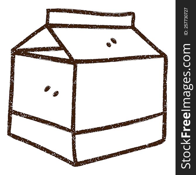 Milk Carton Charcoal Drawing