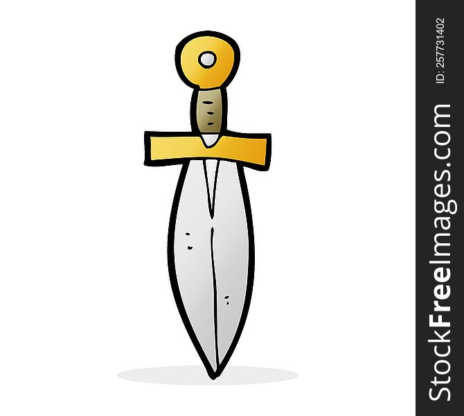 Cartoon Old Dagger