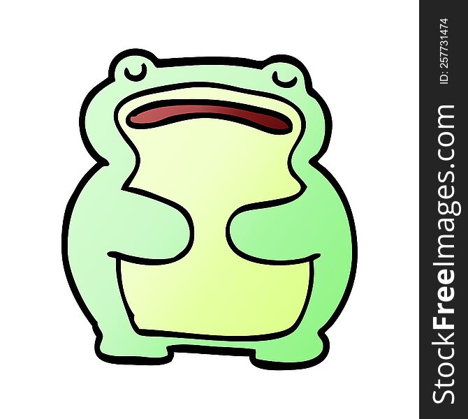 Cartoon Doodle Frog