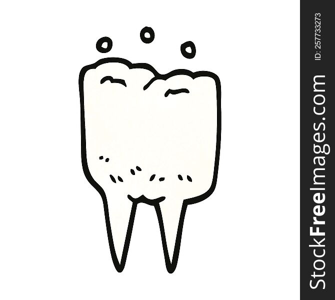 Cartoon Doodle Tooth