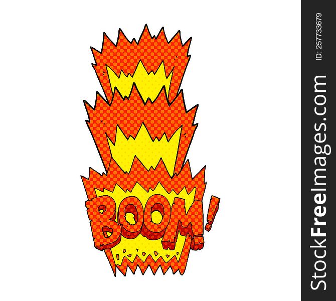 Cartoon Boom Symbol