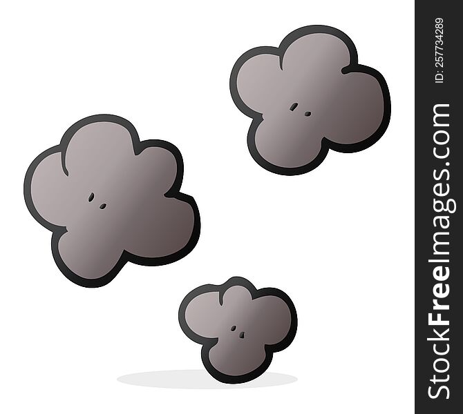 Cartoon Smoke Cloud Symbol