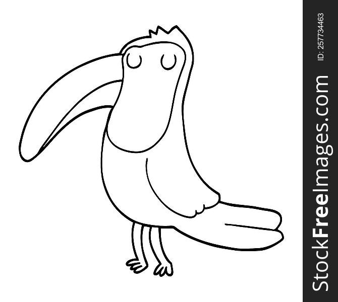 cartoon toucan