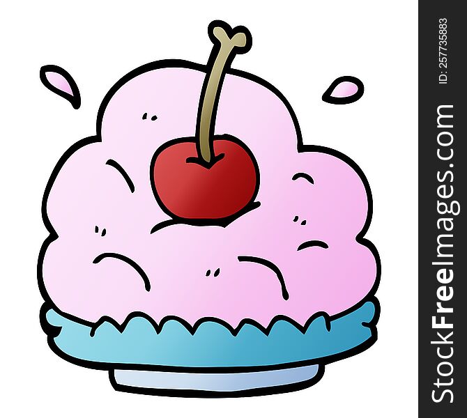 cartoon doodle huge ice cream dessert