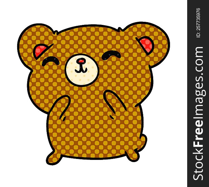 Cartoon Kawaii Cute Happy Bear