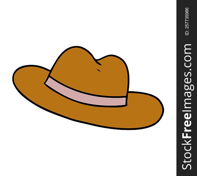 Cartoon Doodle Of A Hat