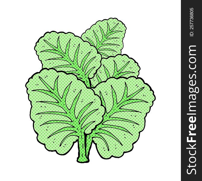 cartoon cabbage leaves