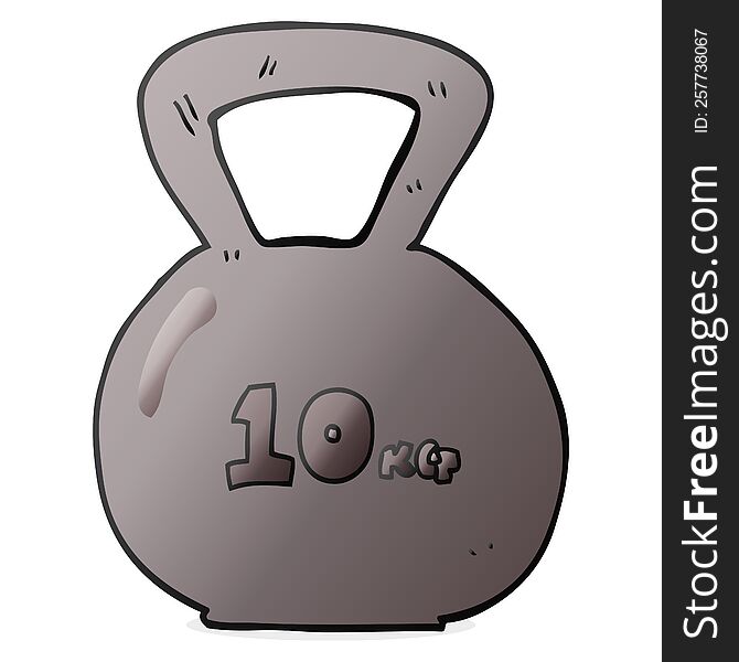 cartoon 10kg kettle bell weight