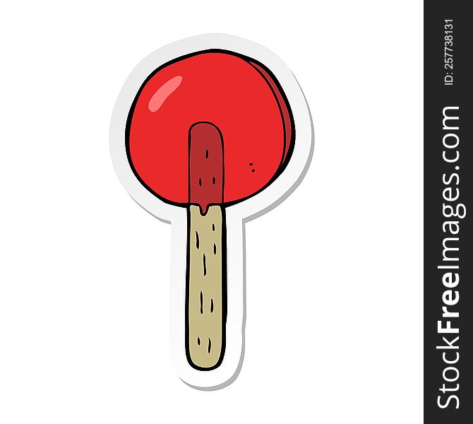 Sticker Of A Cartoon Lollipop