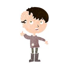 Free Cartoon Boy With Growth On Head Royalty Free Stock Photo - 257741895
