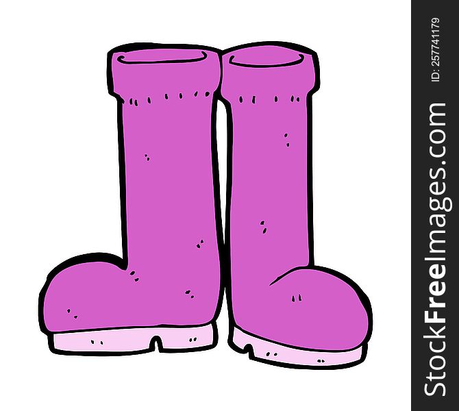 cartoon rubber boots