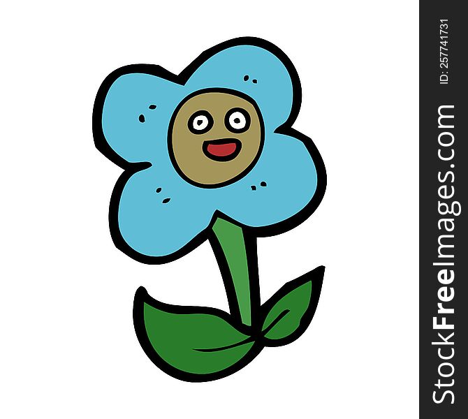 Cartoon Flower With Face