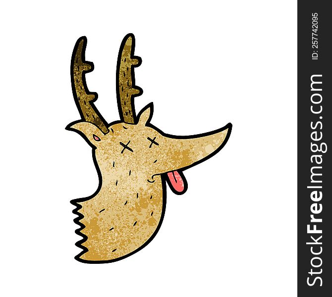 cartoon deer head