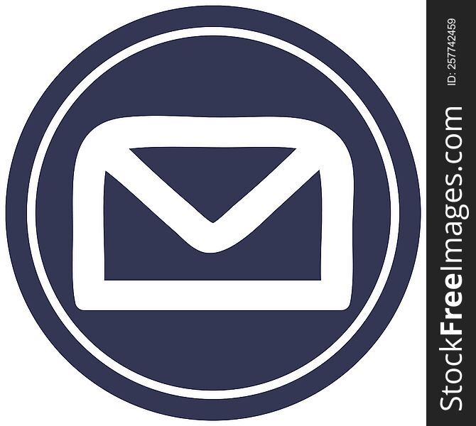 Envelope Letter Circular Icon