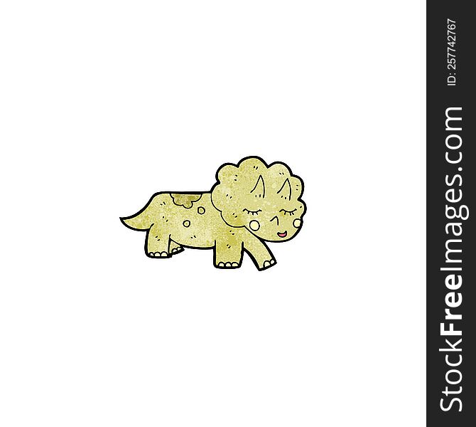 Cartoon Triceratops