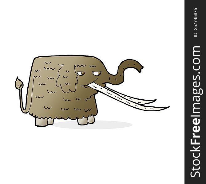 Cartoon Woolly Mammoth