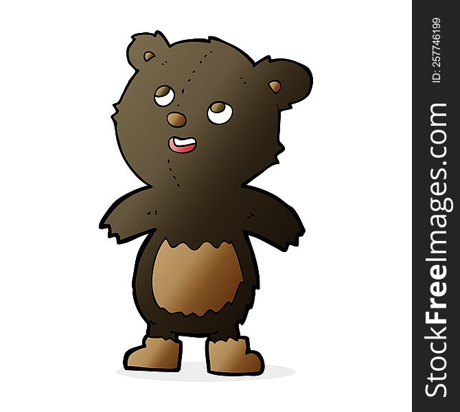 cartoon black bear