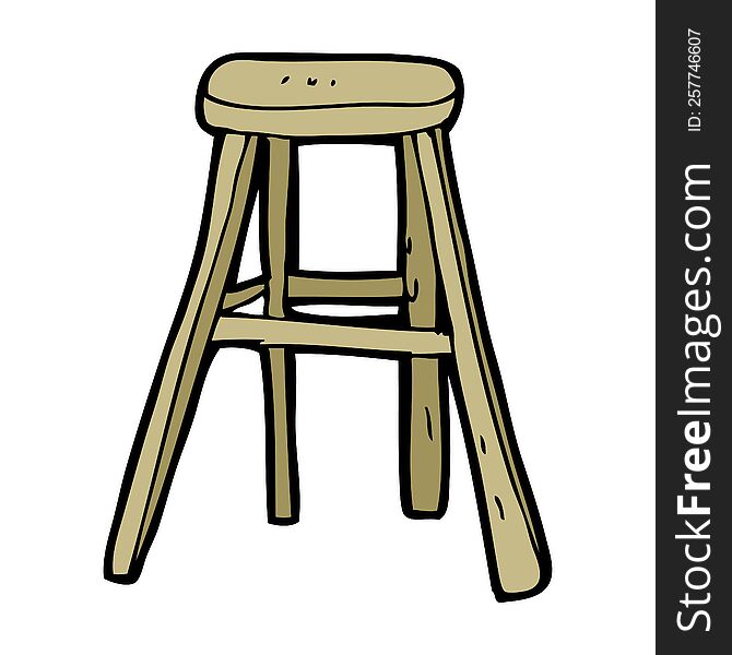 Cartoon Wooden Stool