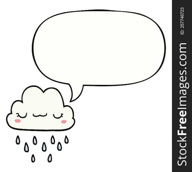 cartoon storm cloud with speech bubble. cartoon storm cloud with speech bubble