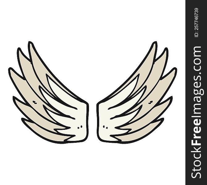 cartoon wings symbol