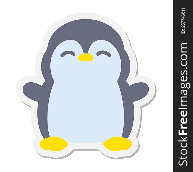 Cute Little Penguin Sticker