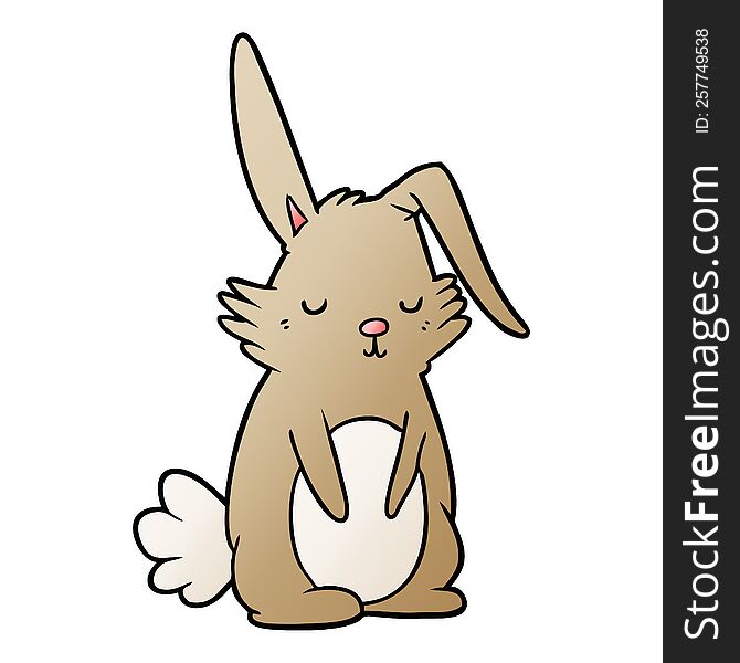 cartoon sleepy rabbit. cartoon sleepy rabbit